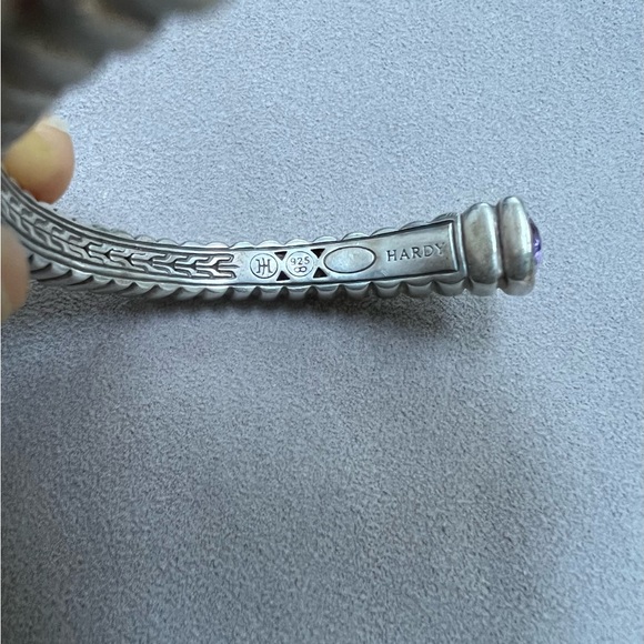 🔴Authentic JOHN HARDY Amethyst Sterling Silver Cuff/ Bracelet 🔴 - Picture 7 of 10